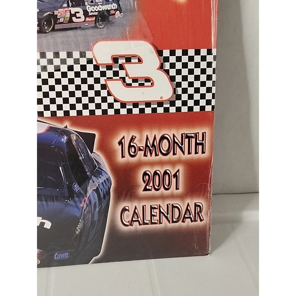 Vintage Dale Earnhardt Sr NASCAR Racing STARLINE Calendar  #3 Intimidator 2001